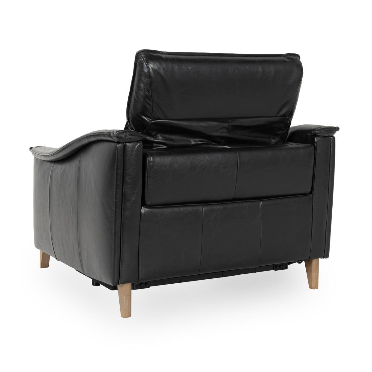 Cullman - Leather Power Recliner Accent Chair - Black