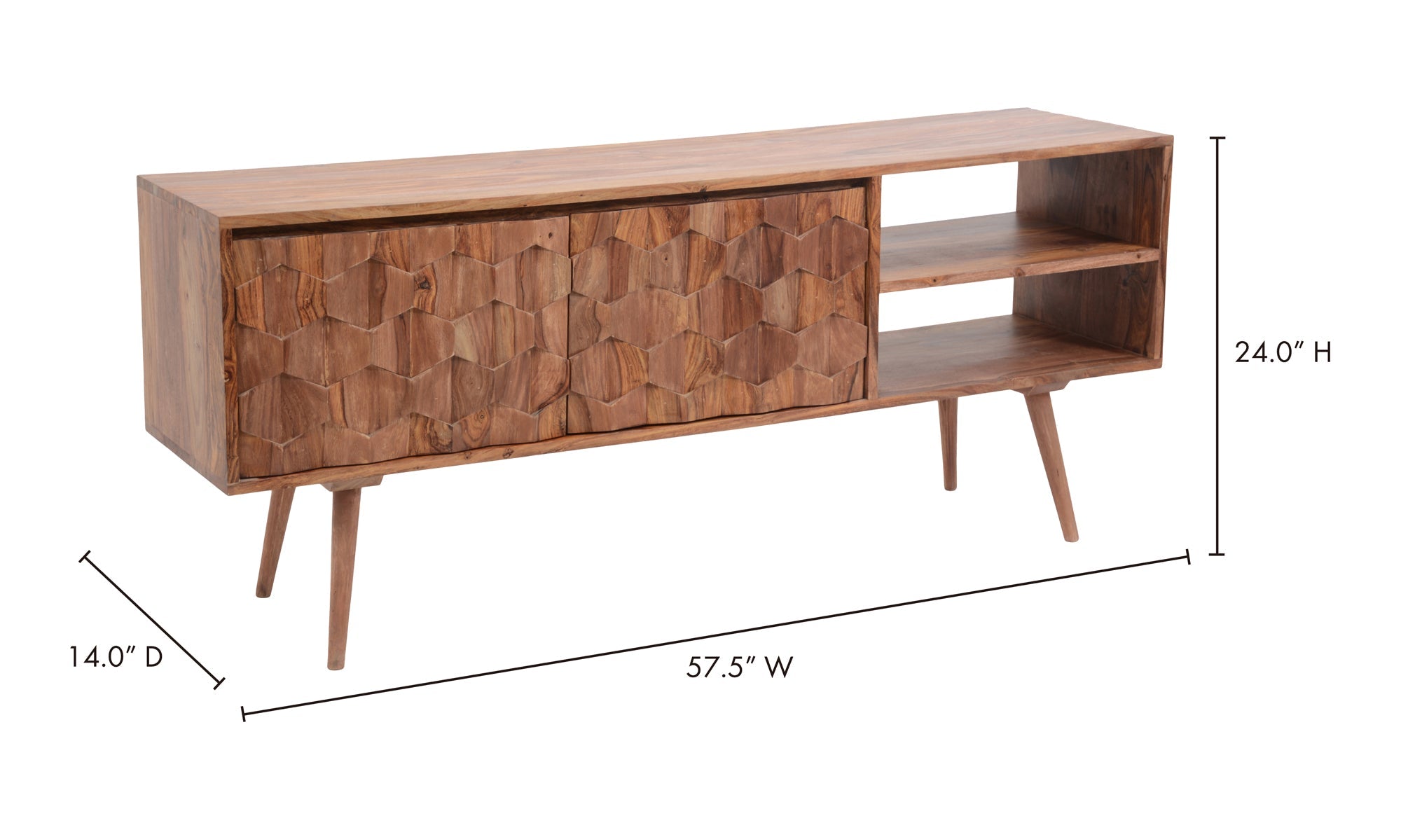 02 TV Cabinet Natural - Select Living Furniture - TV Stands - Moe's Home Collection - 02 TV Cabinet Natural -