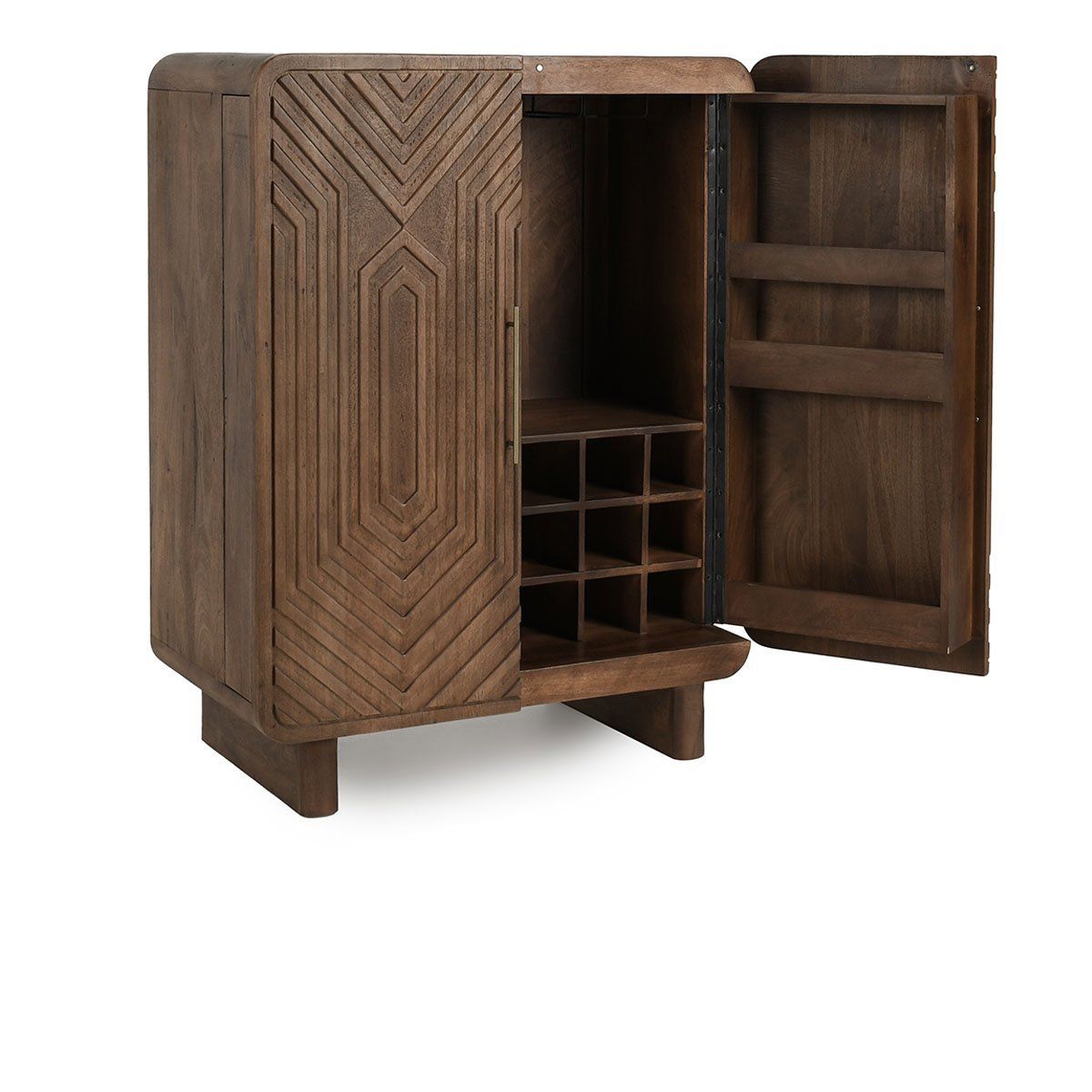 Holmes - Bar Cabinet - Artisan Brown