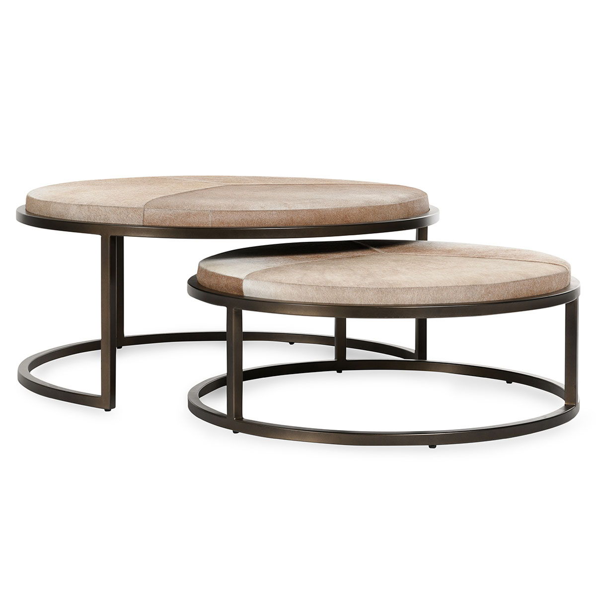 Hayword - Hide Nesting Coffee Tables - Canyon Sand