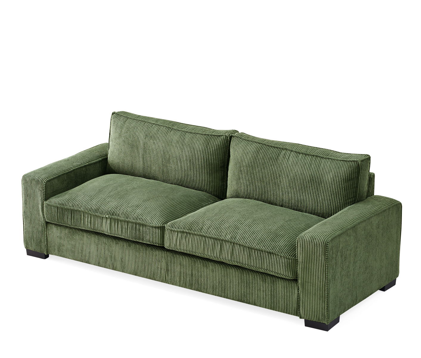Luxe - Corduroy Sofa With Sleek Design, Spacious And Comfortable 3 Seater Couch