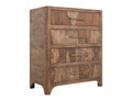Praga - 4-Drawer Chest - Almond / Barrel Brown