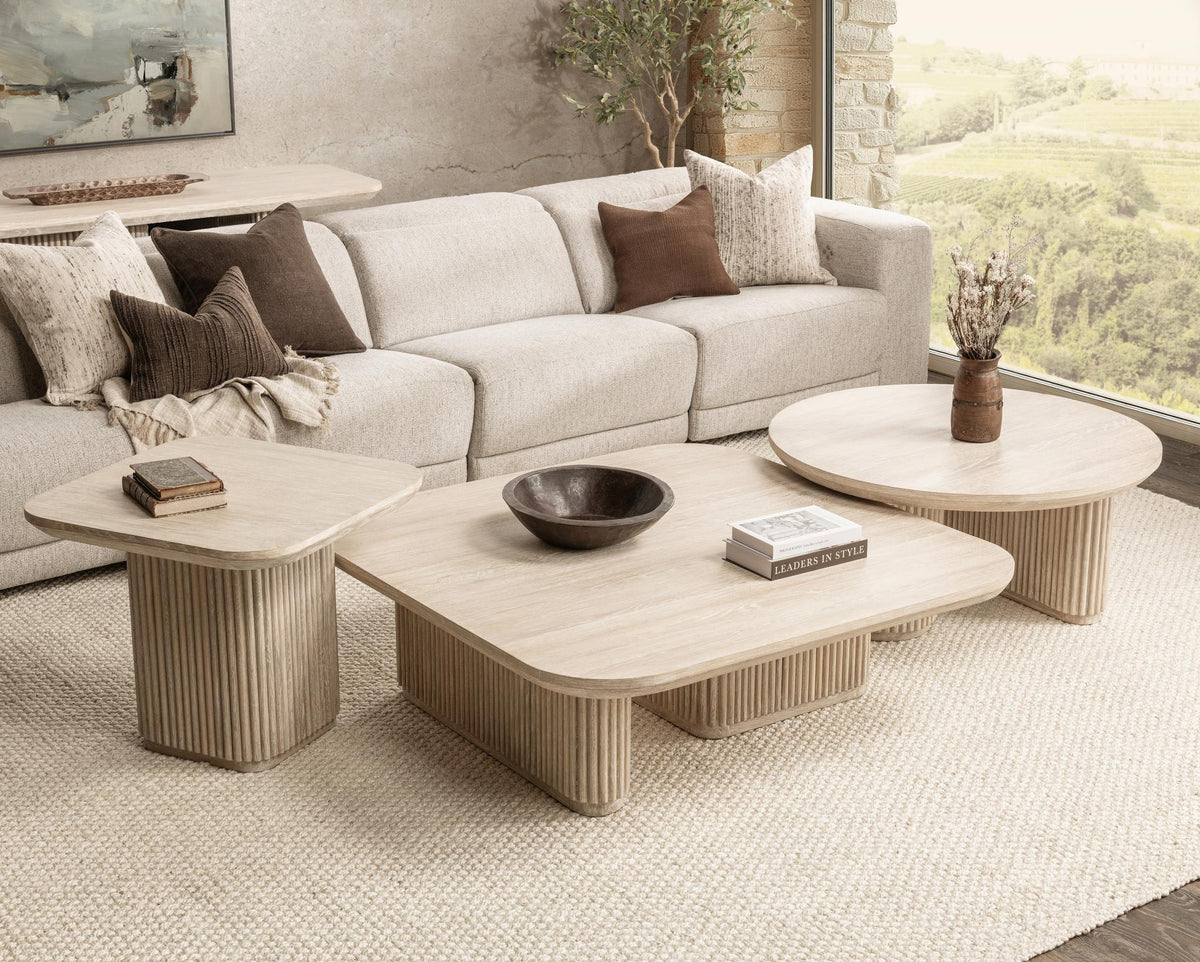 Vander - Solid Wood Round Coffee Table