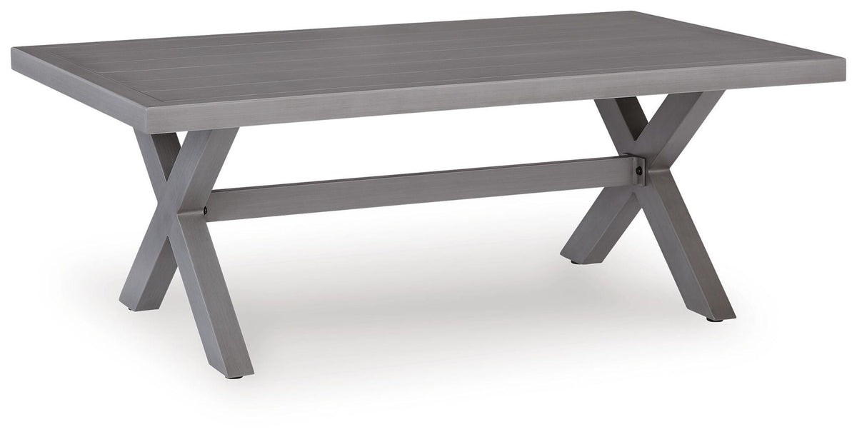 Half Moon Beach - Rectangular Cocktail Table - Gray