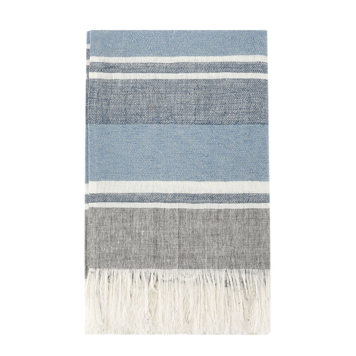 Lima - Throw - Capri Blue / Dark Gray