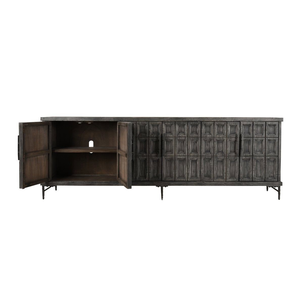 Willmark - 6 Door Iron Leg Sideboard
