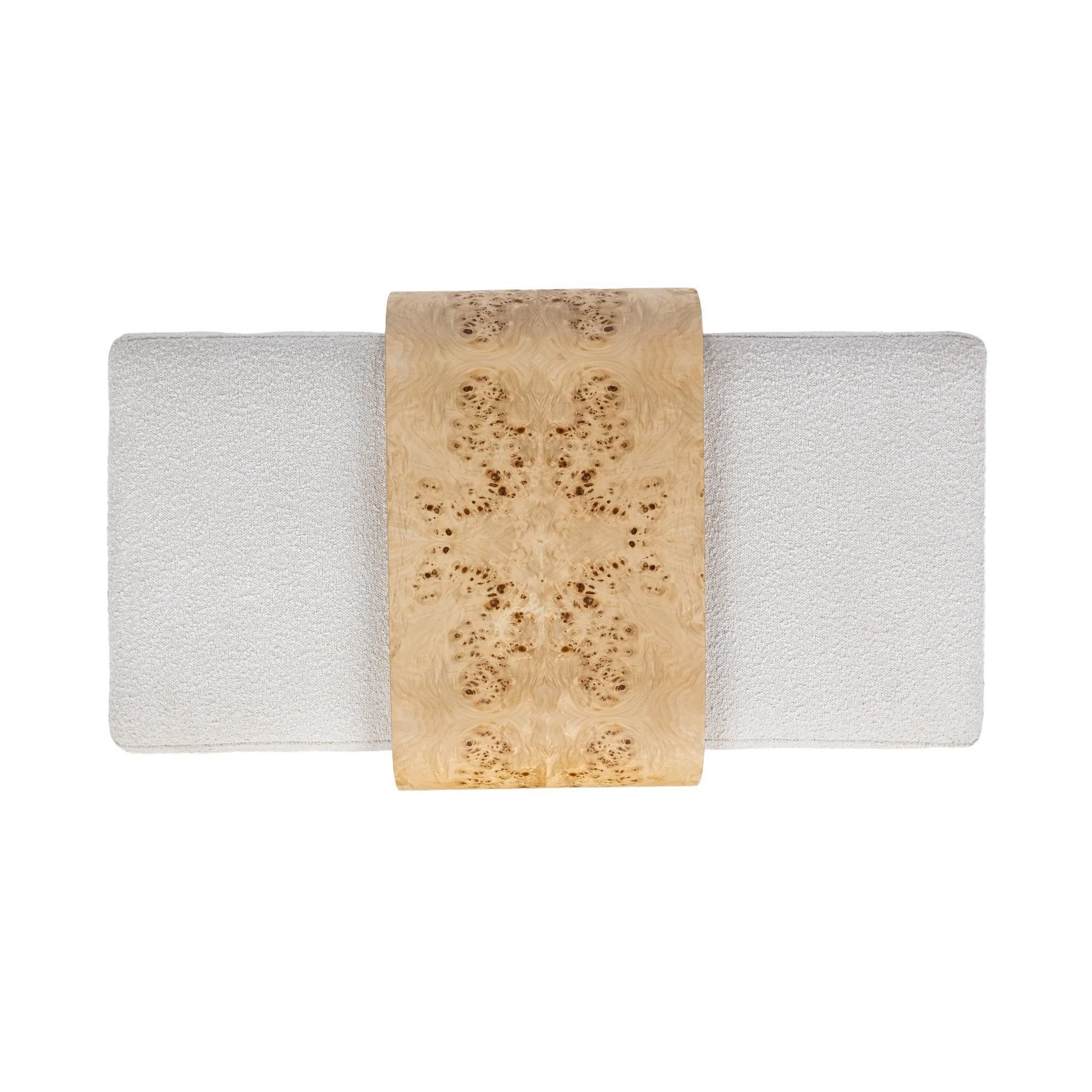 Kenan - Rectangle Ottoman Coffee Table - Creamy Ivory