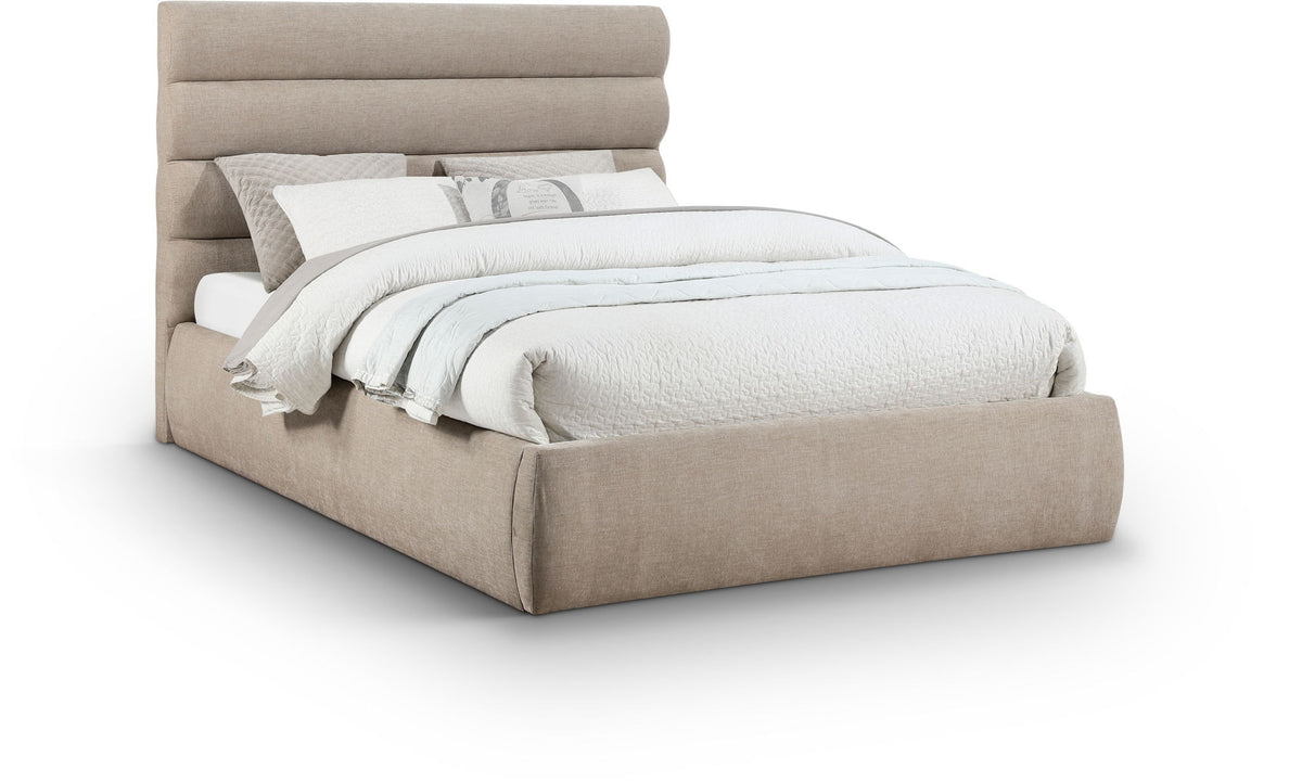 Adam - Chenille Fabric Bed With 52" Headboard