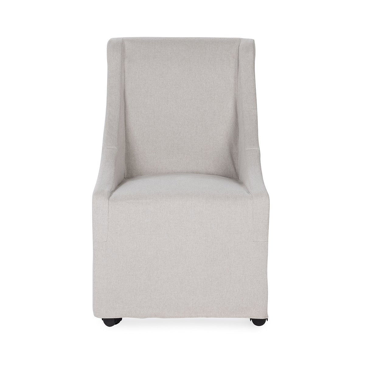 Warwick - Upholstered Rolling Dining Chair