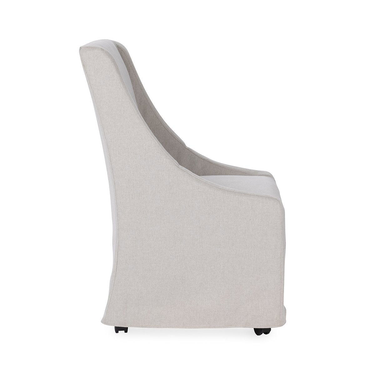 Warwick - Upholstered Rolling Dining Chair