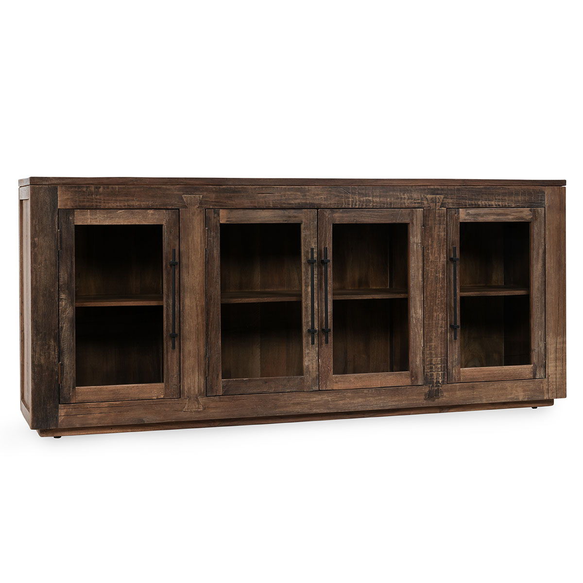 Jett - Wood 4 Door Cabinet - Natural