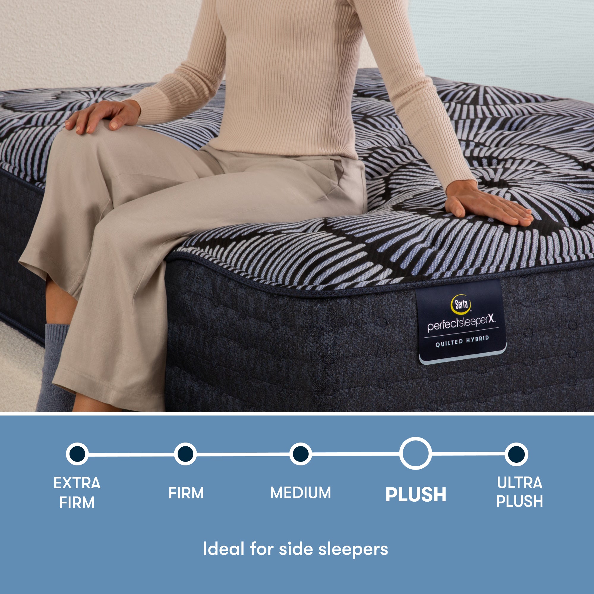 Serta® Perfect Sleeper X™ Excelled Plush 14.25" Quilted Hybrid Mattress