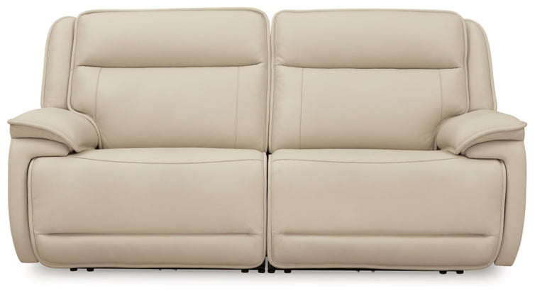 Double Deal Almond Modular Power Reclining Sectional