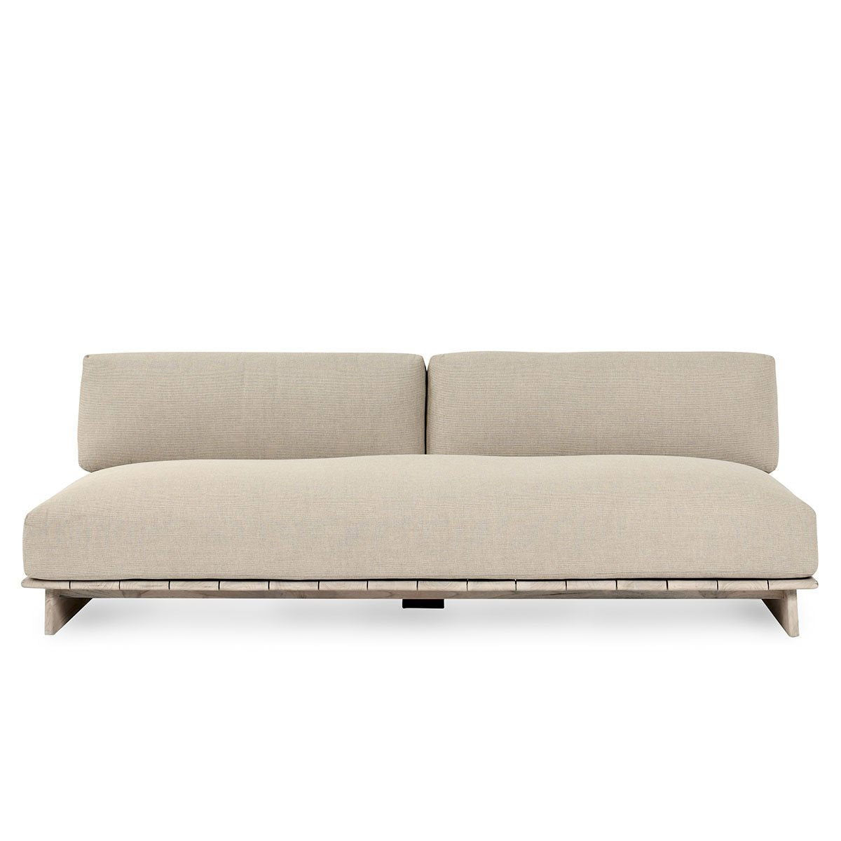 Livia - Teak Outdoor Sofa - Taupe