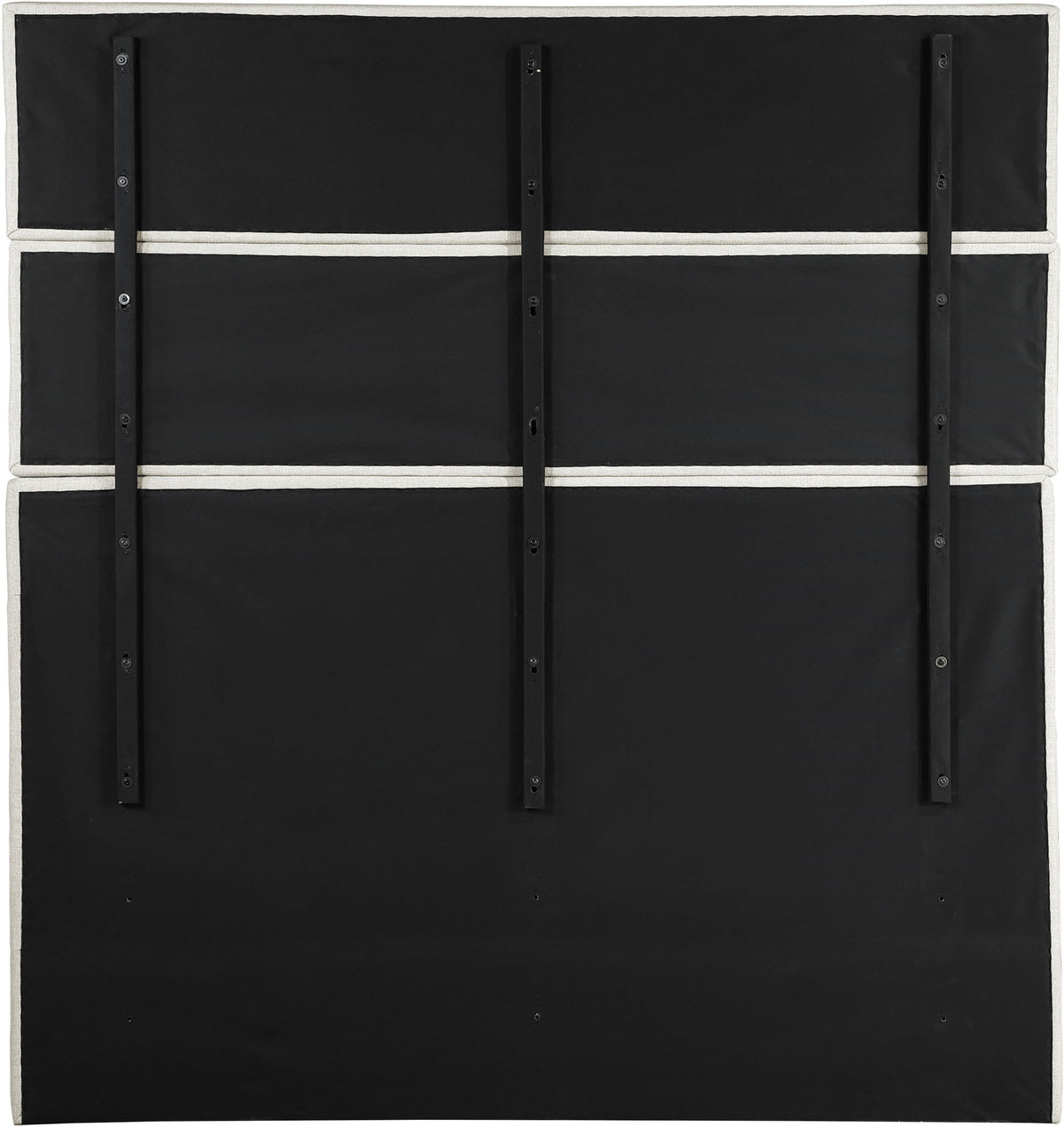 Adam - Linen Fabric Bed With 89" Headboard
