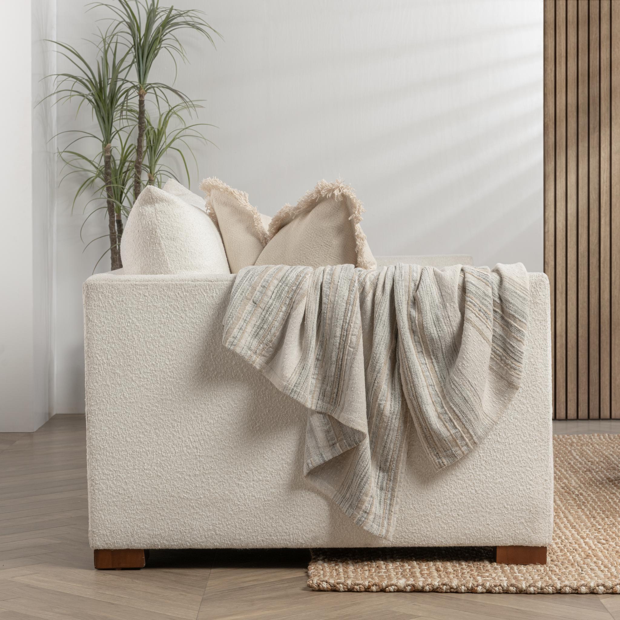 Rockport - 50" x 70" Throw - Ivory Multi