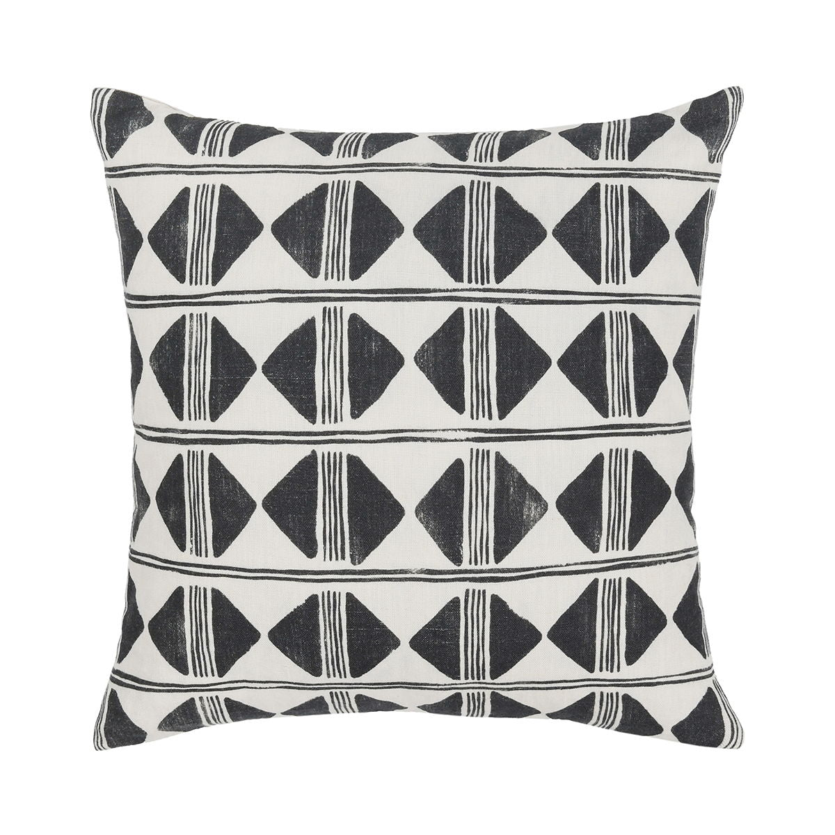 Nubia - 22" x 22" Pillow - Black / White