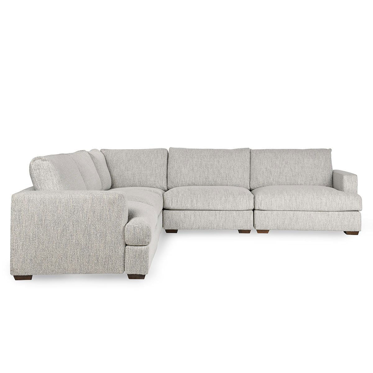 Ludwig - Upholstered 5 Piece Sectional - Ivory