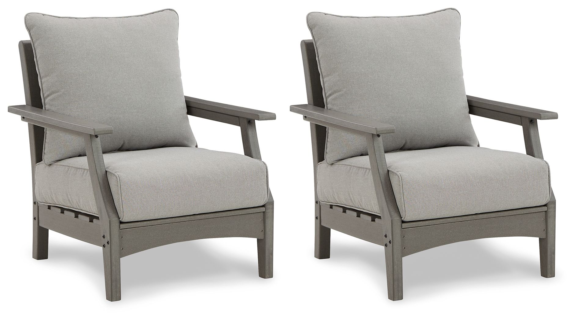 Visola - Lounge Chair w/Cushion (Set of 2) - Gray