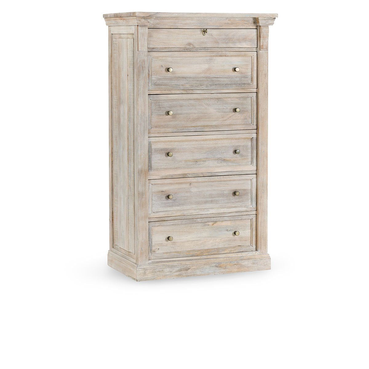 Adelaide - 6 Drawer Chest - Natural White Wash