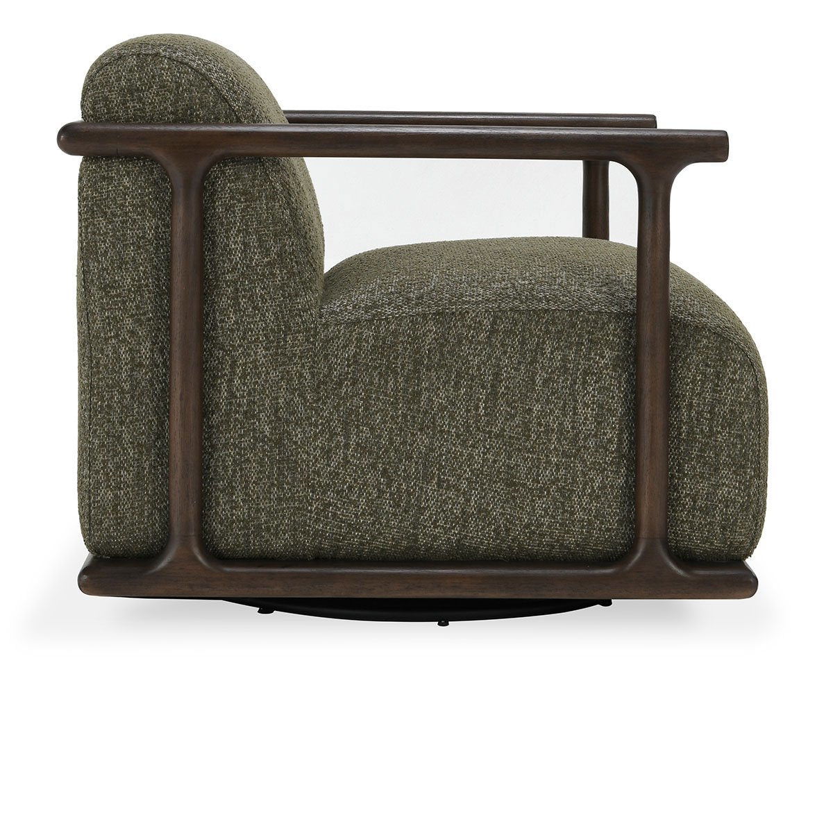 Lucia - Swivel Accent Chair - Kale Green