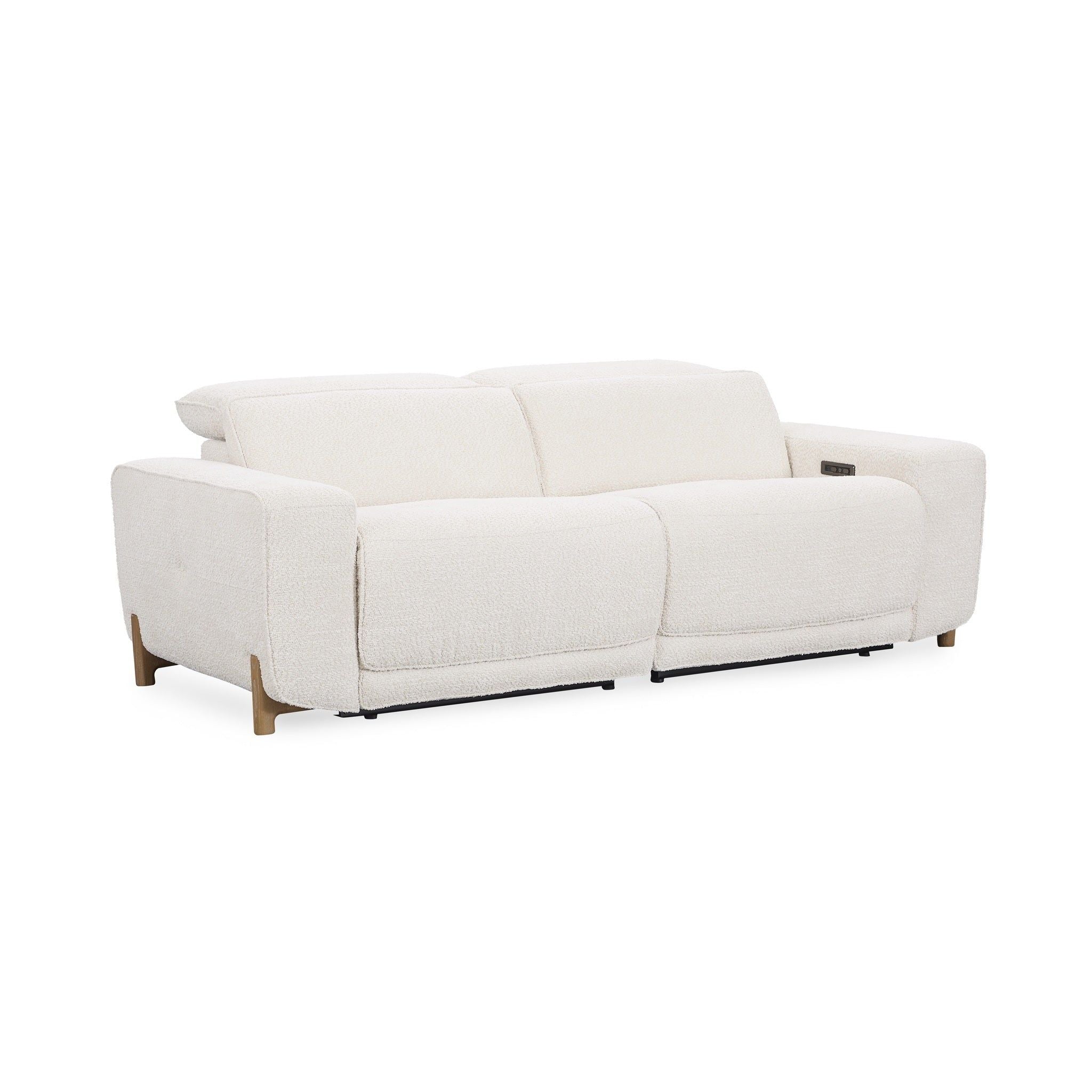 Darrow - Upholstered Power Recliner Sofa - Ivory