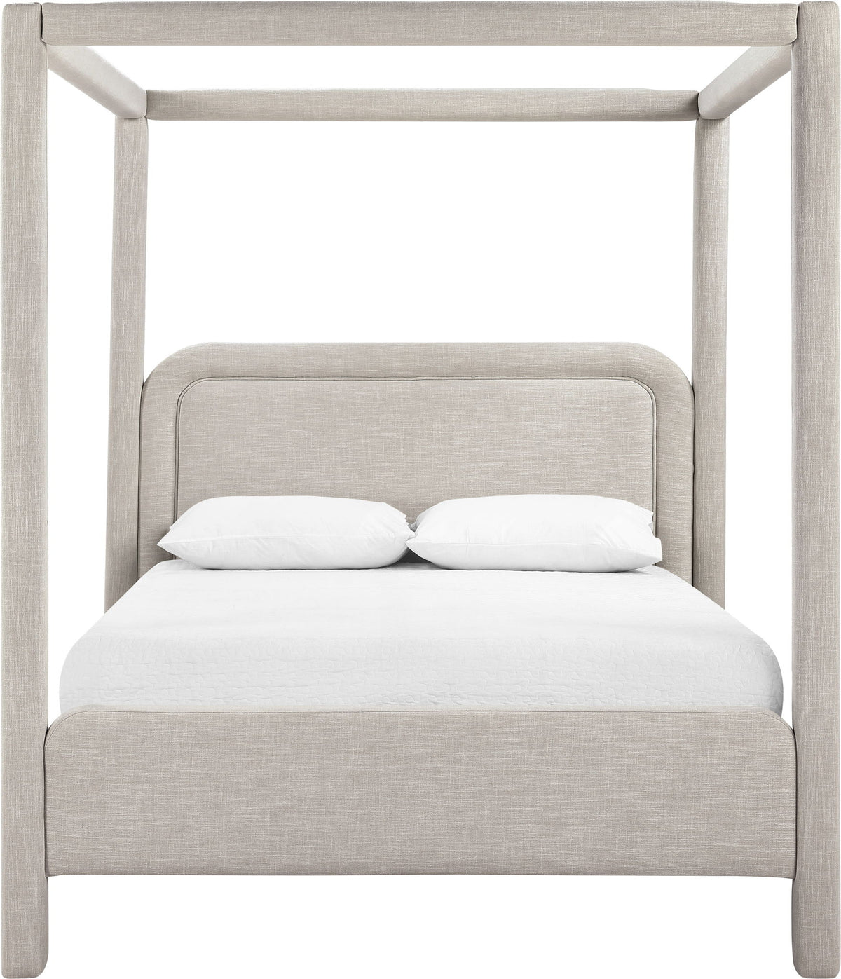 Salina - Linen Textured Fabric Upholstered Bed