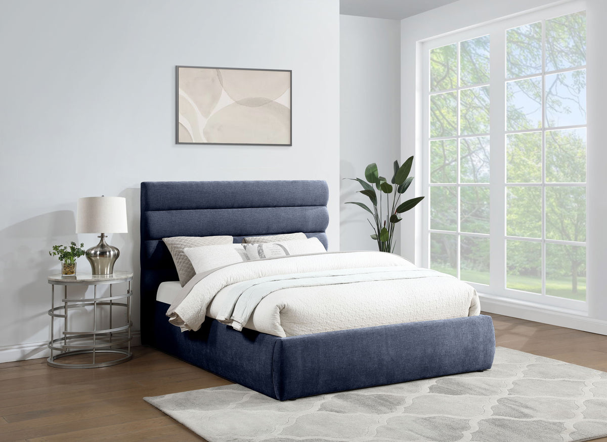 Adam - Chenille Fabric Bed With 52" Headboard