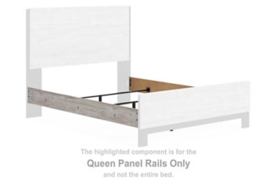 Vessalli - Gray - Queen Panel Rails