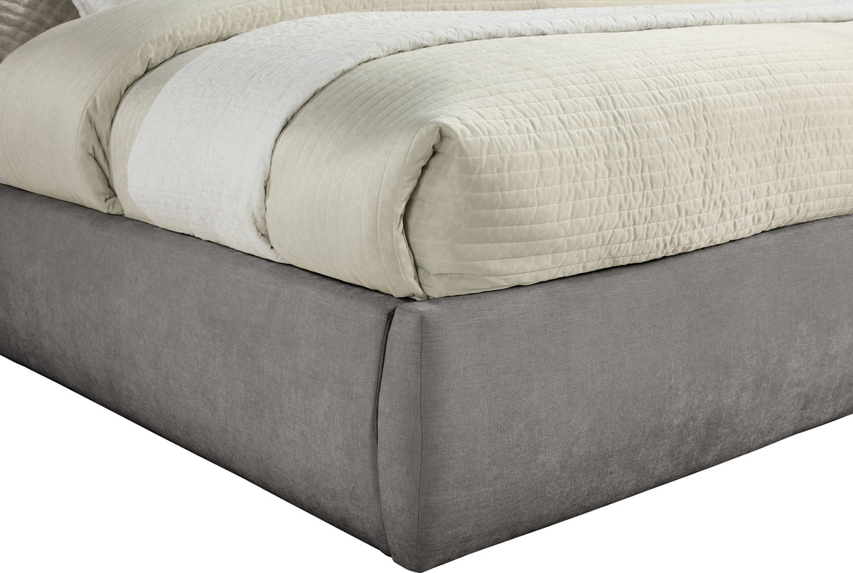 Adam - Chenille Fabric Bed With 52" Headboard