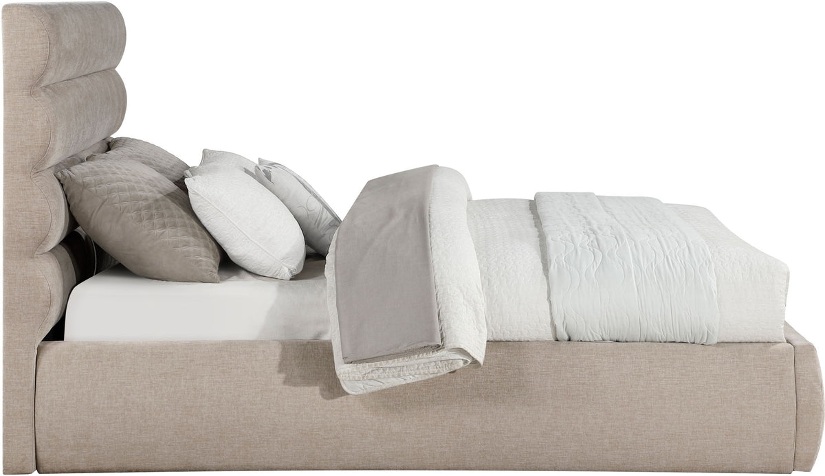 Adam - Chenille Fabric Bed With 52" Headboard