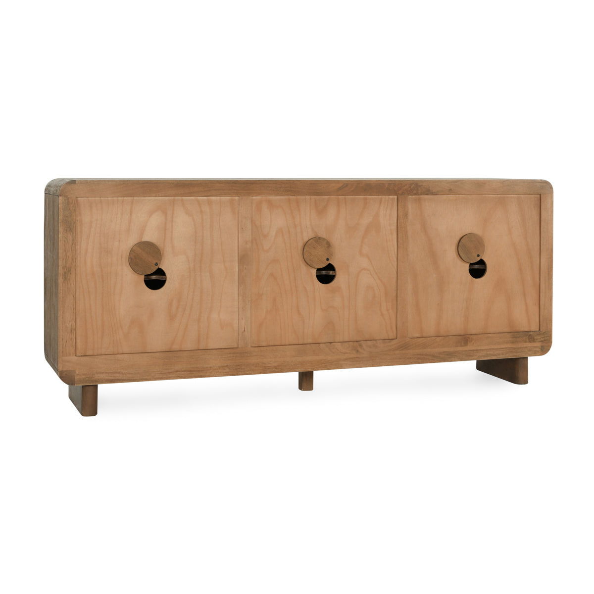 Vally - Wood 6 Door Buffet - Artisan Brown