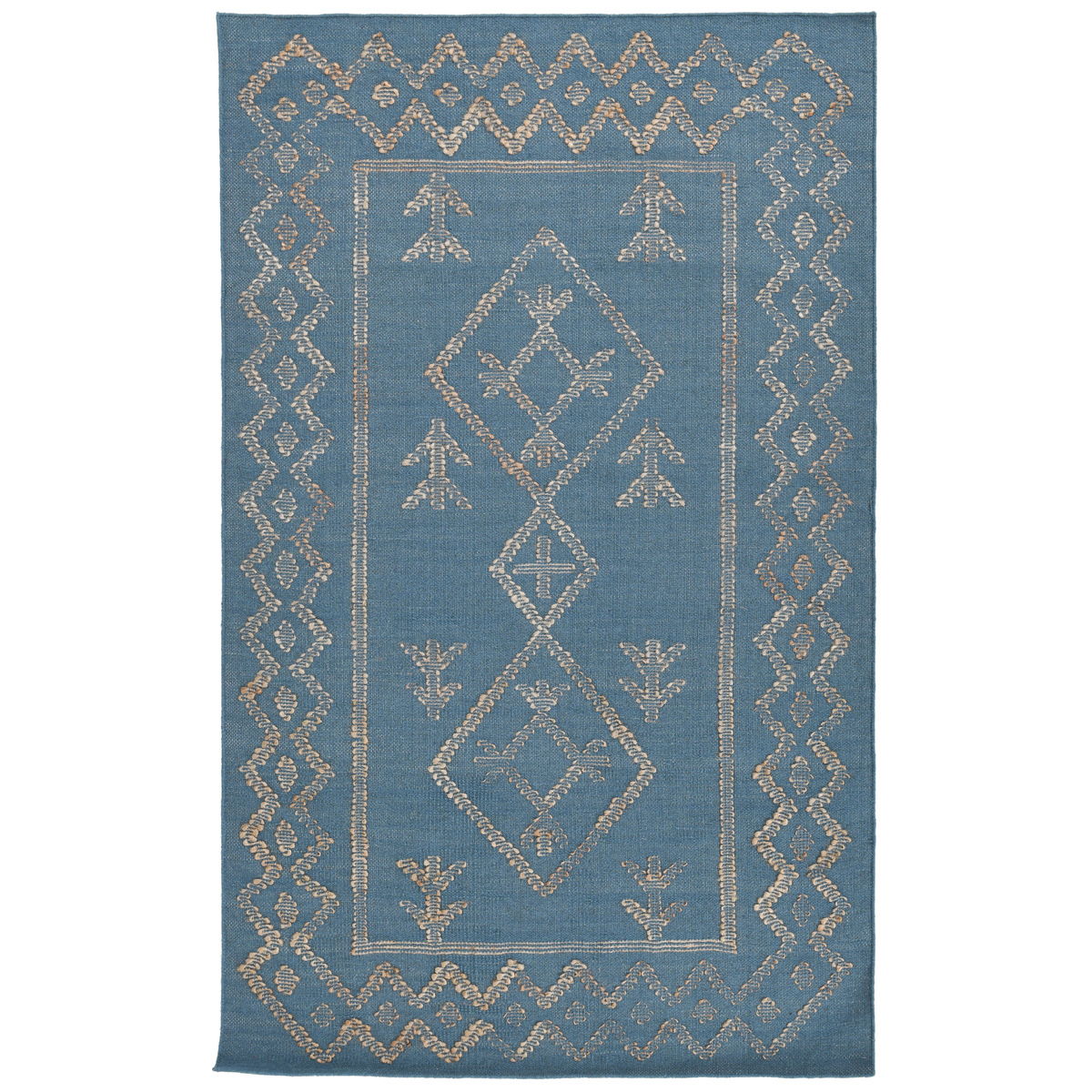 Comporta - 2' x 3' Lagos Rug - Blue / Natural