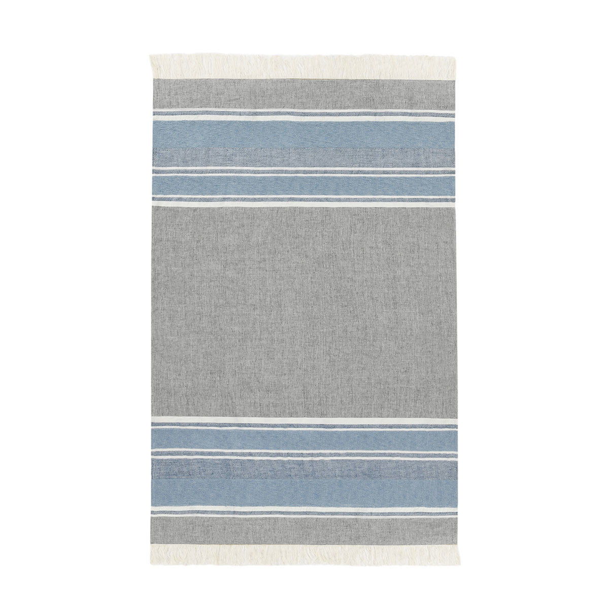 Lima - Throw - Capri Blue / Dark Gray