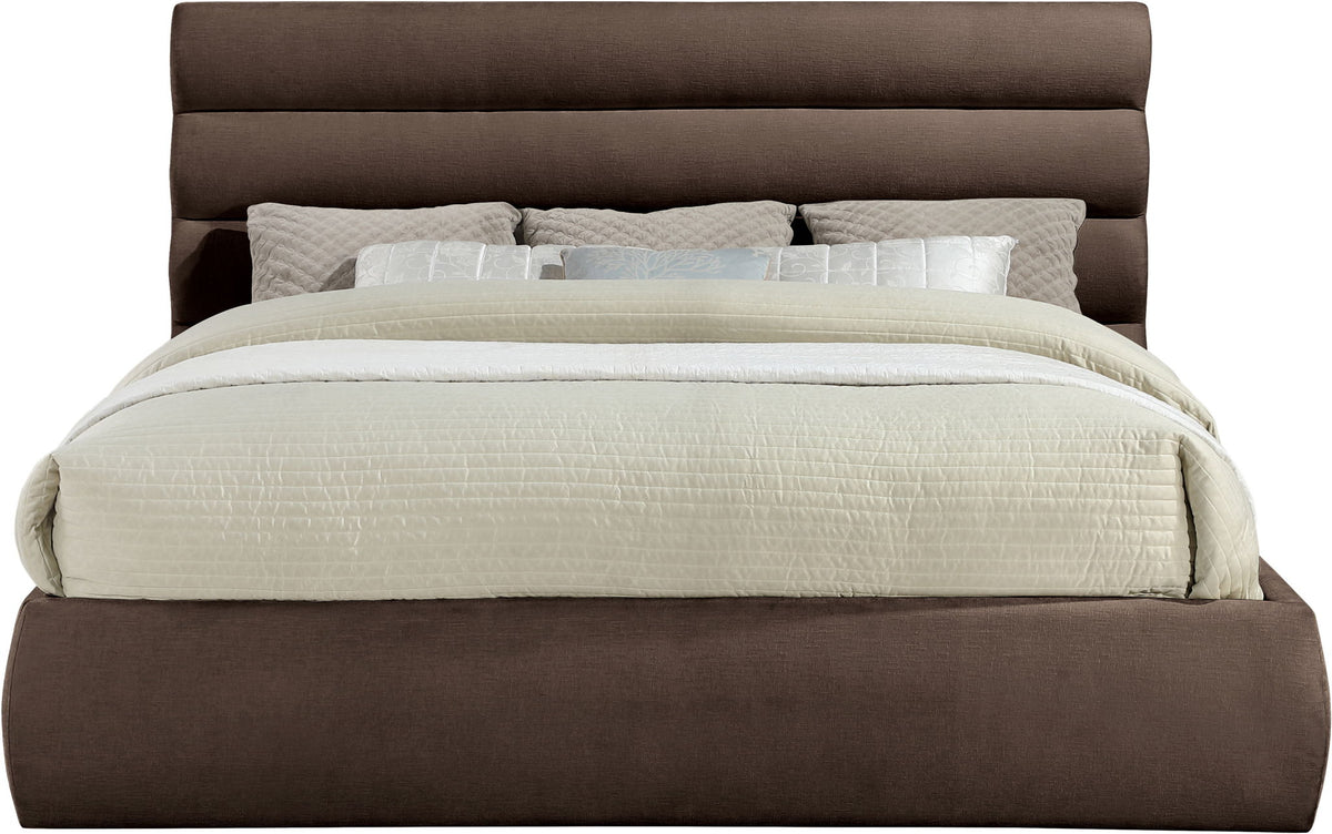 Adam - Chenille Fabric Bed With 52" Headboard