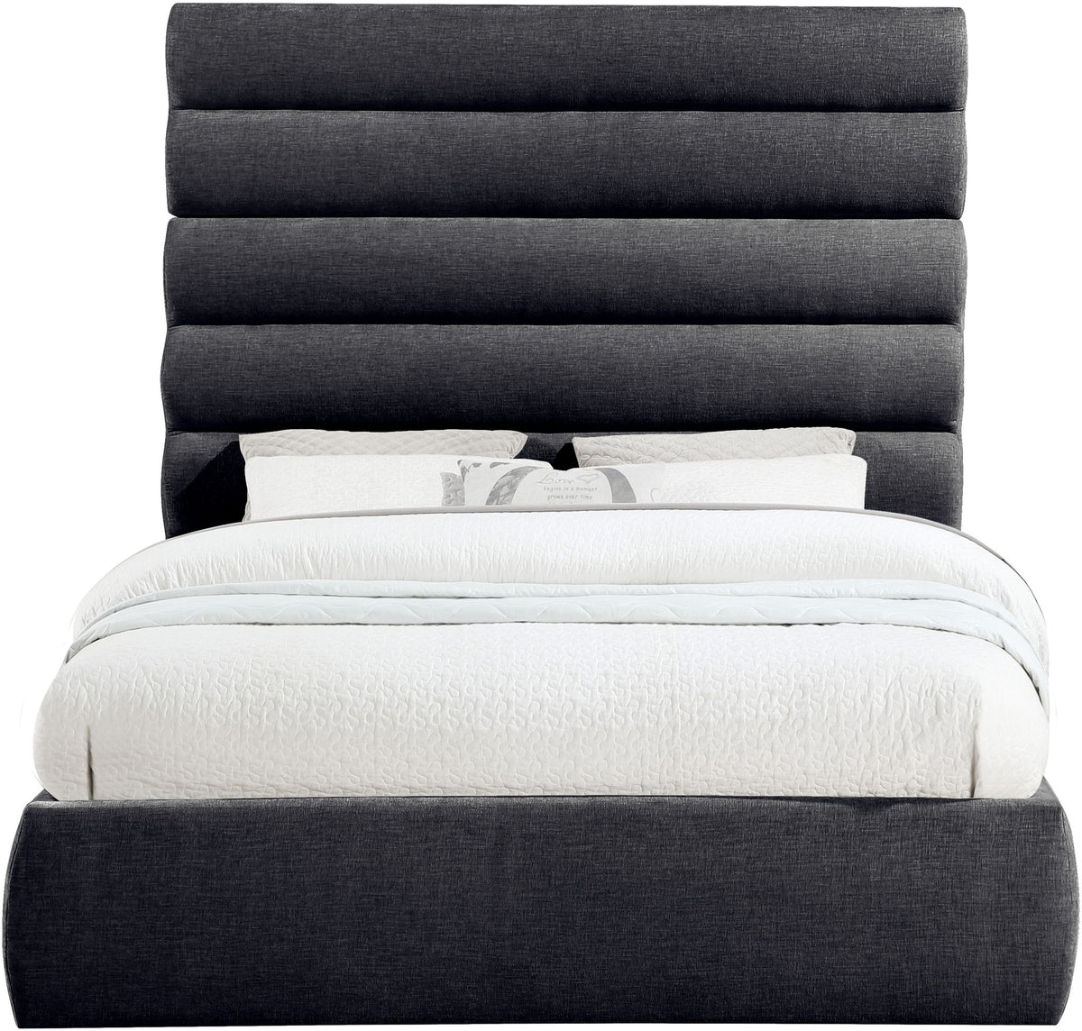 Adam - Chenille Fabric Bed With 70.5" Headboard