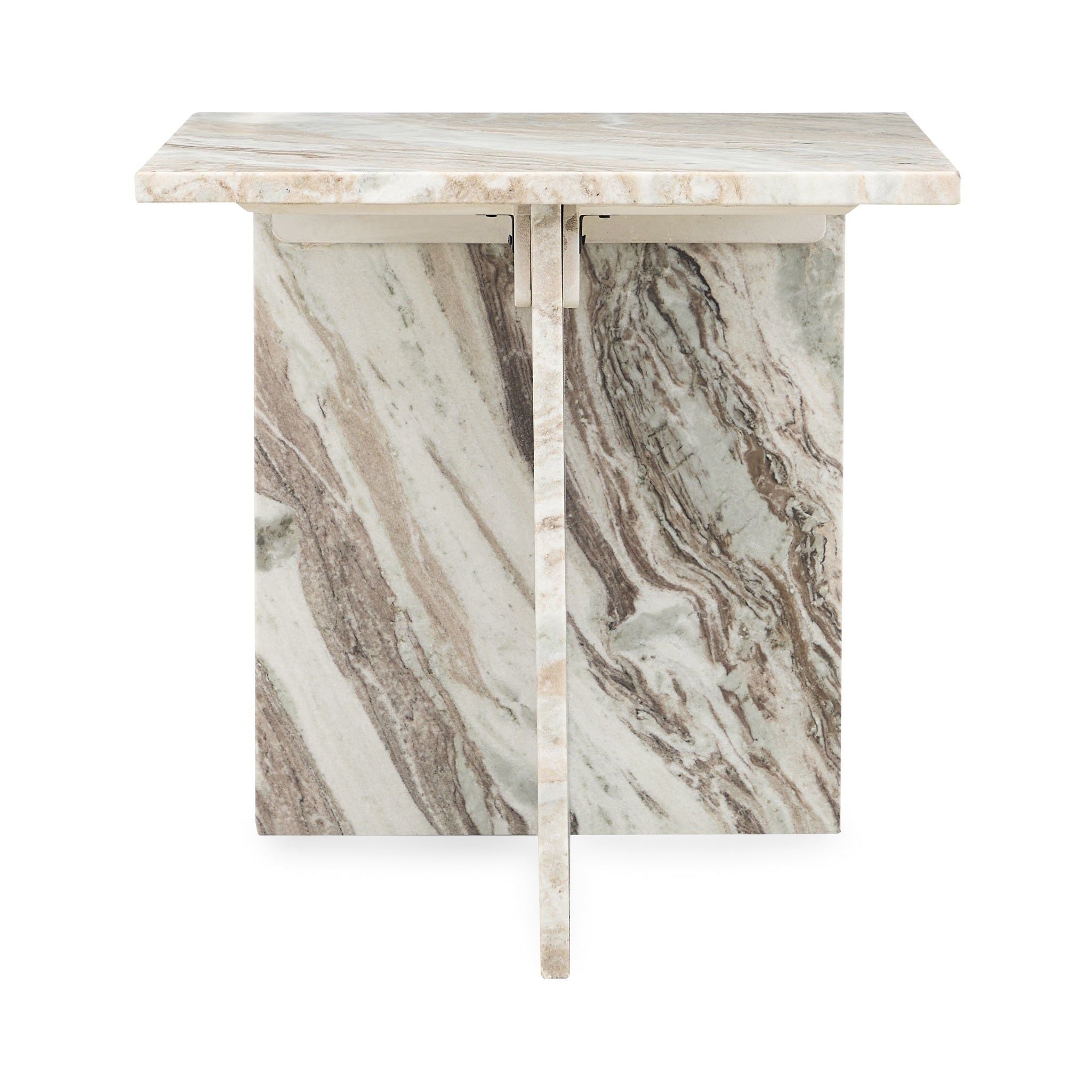 Bexly - Marble Square End Table