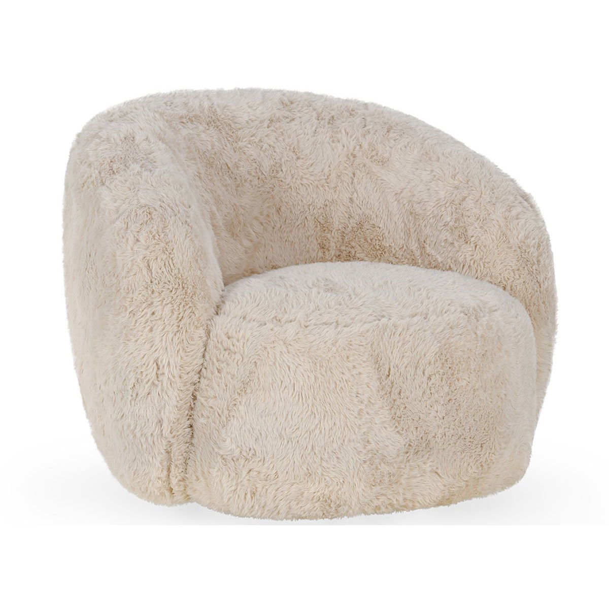 Adley - Plush Swivel Chair - Sand