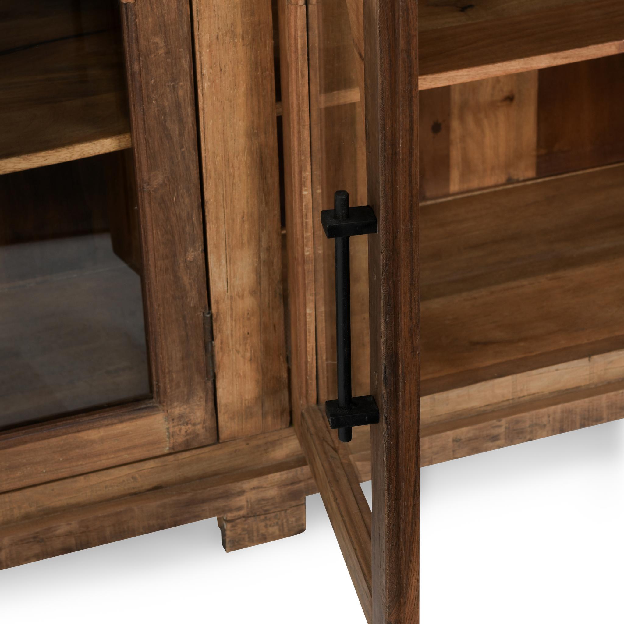 Zion - Wood 4 Door Cabinet - Natural