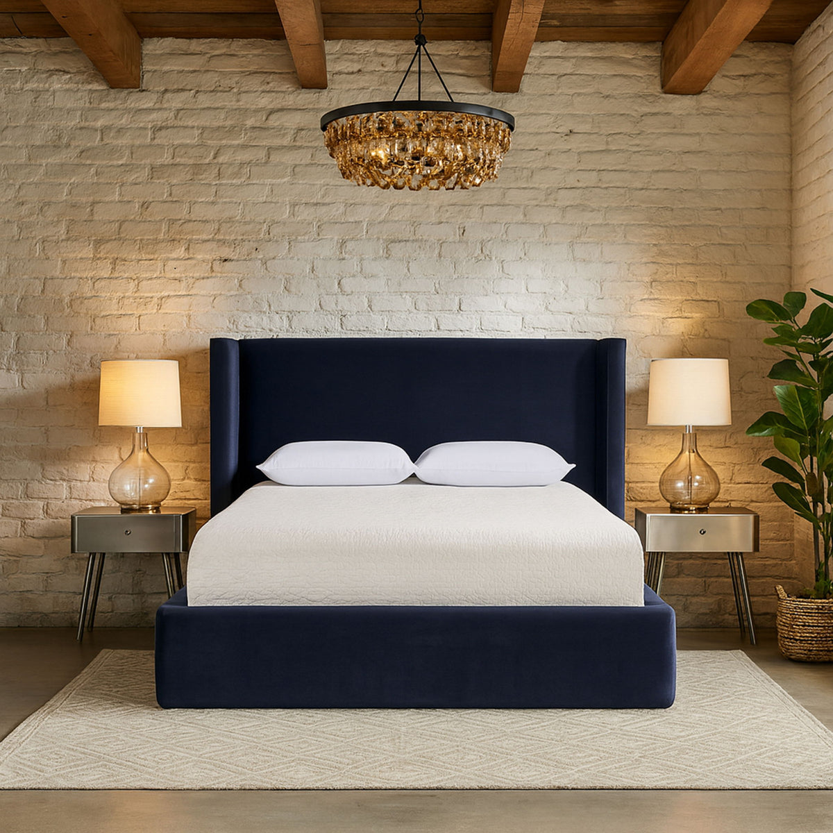 Kendall - Velvet Upholstered Bed