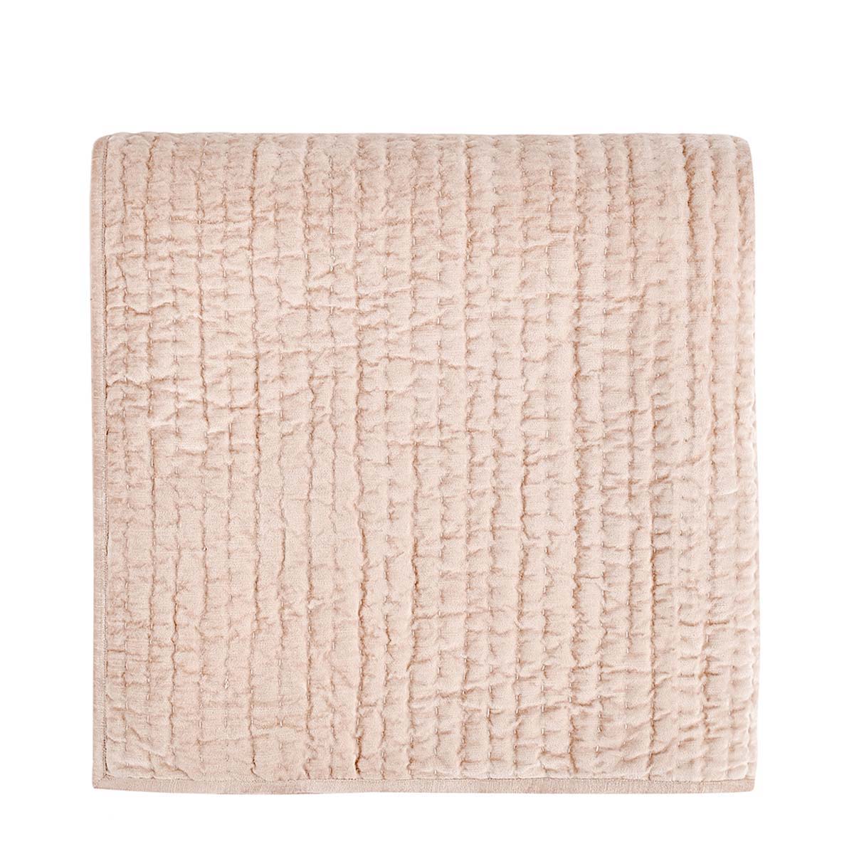 Bari - Velvet Quilt - Nude