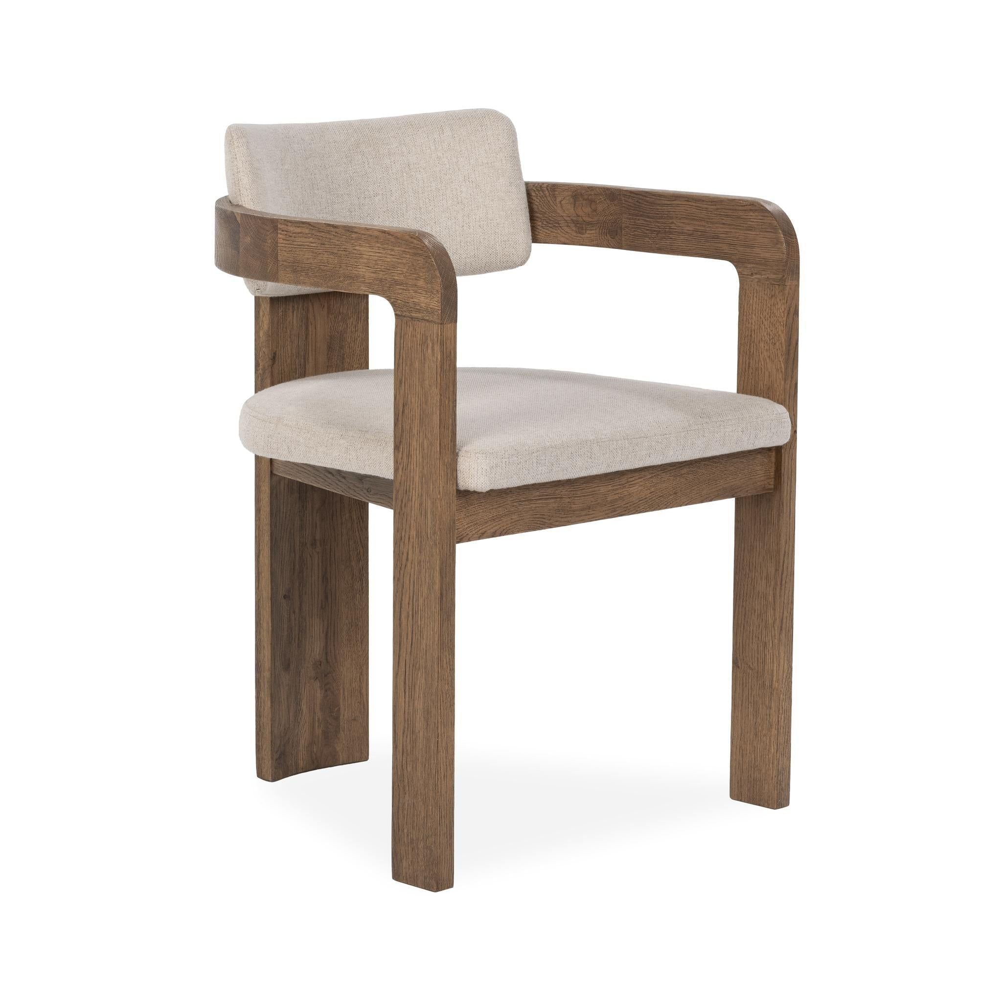 Labelle - Dining Armchair - Tan Oak