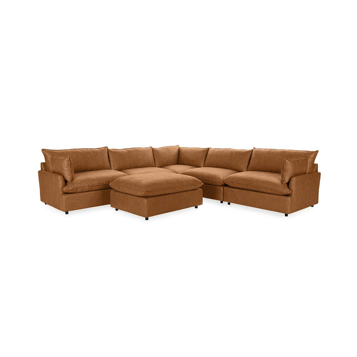 Caplan - 6 Piece Modular Sectional With Ottoman