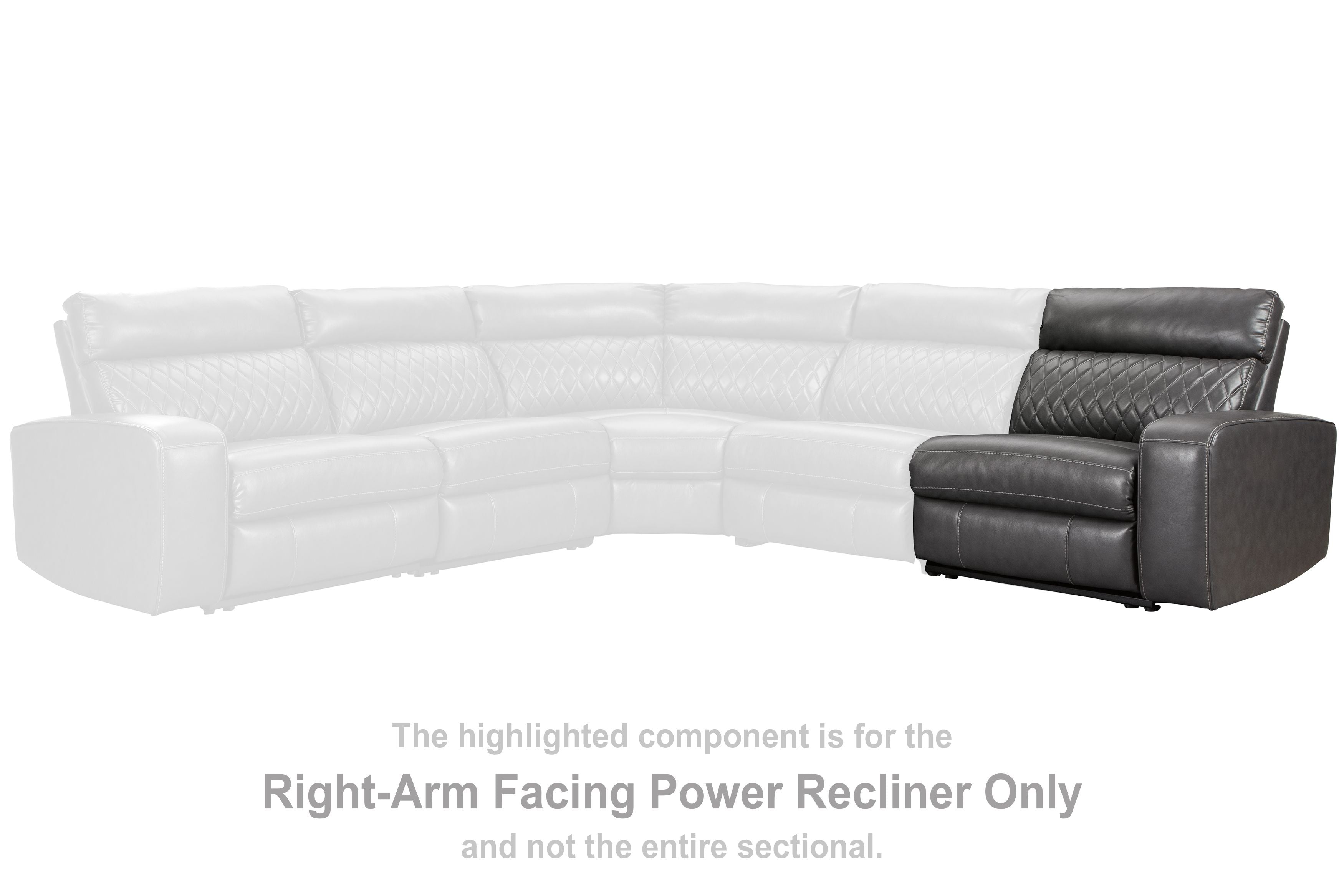 Samperstone - Gray - RAF Zero Wall Power Recliner