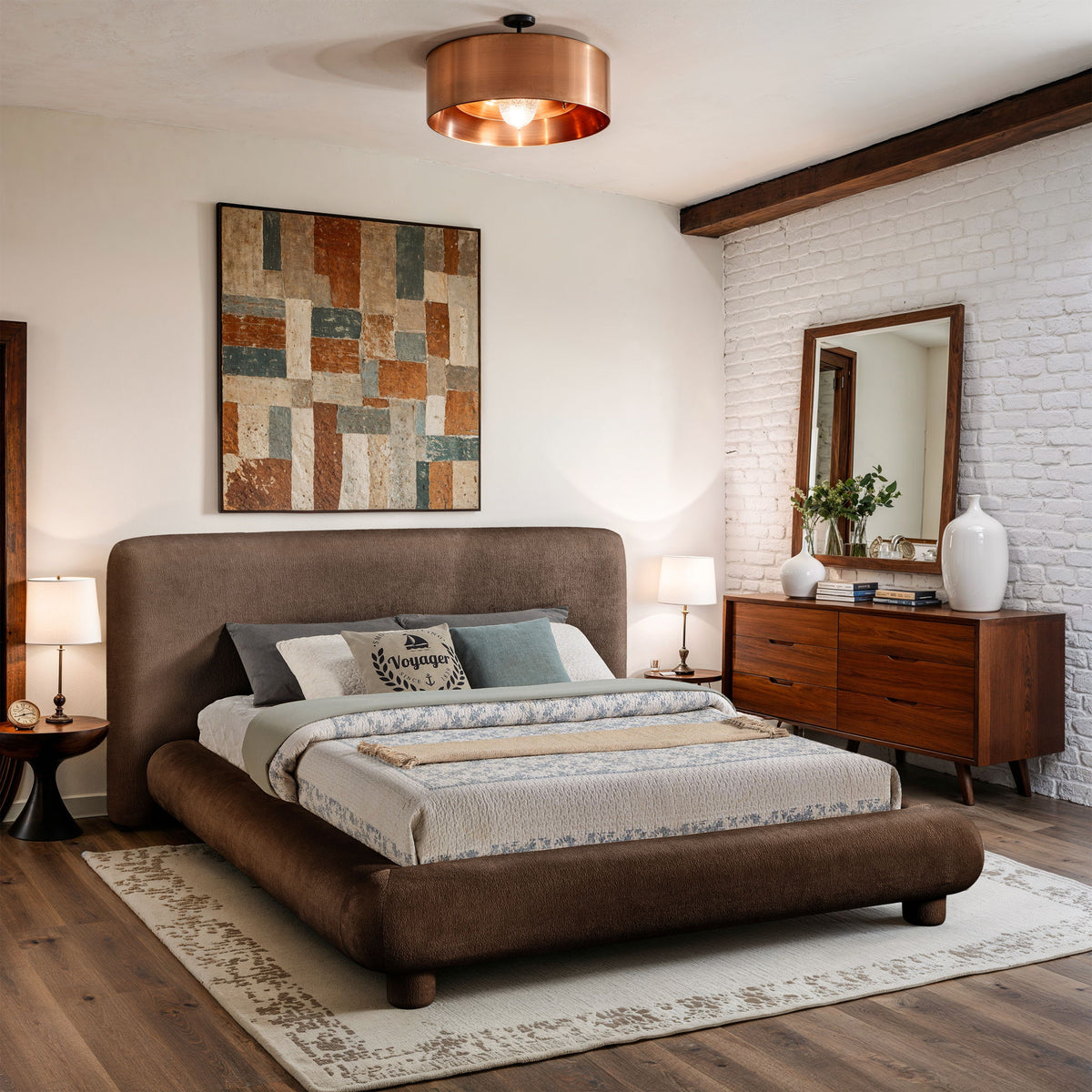 Blair - Chenille Upholstered Bed