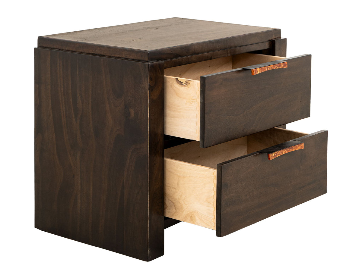 Raramuri - 2 Drawer Nightstand - Dark Brown