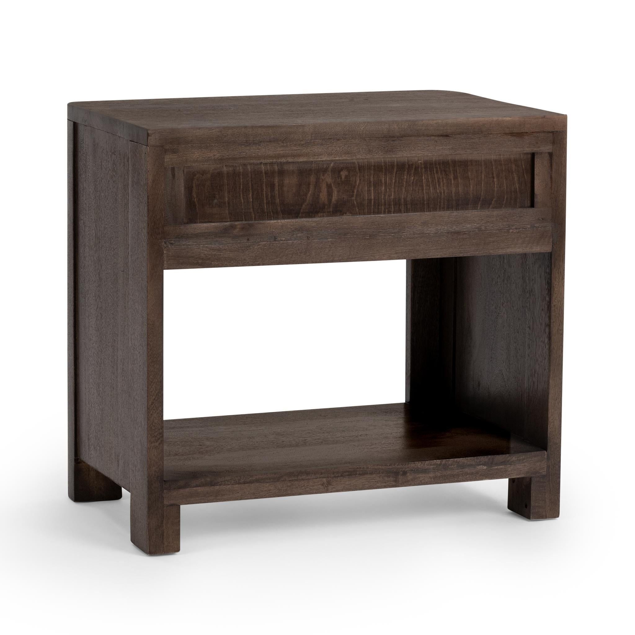 Baylee - 1 Drawer Nightstand - Cocoa Brown