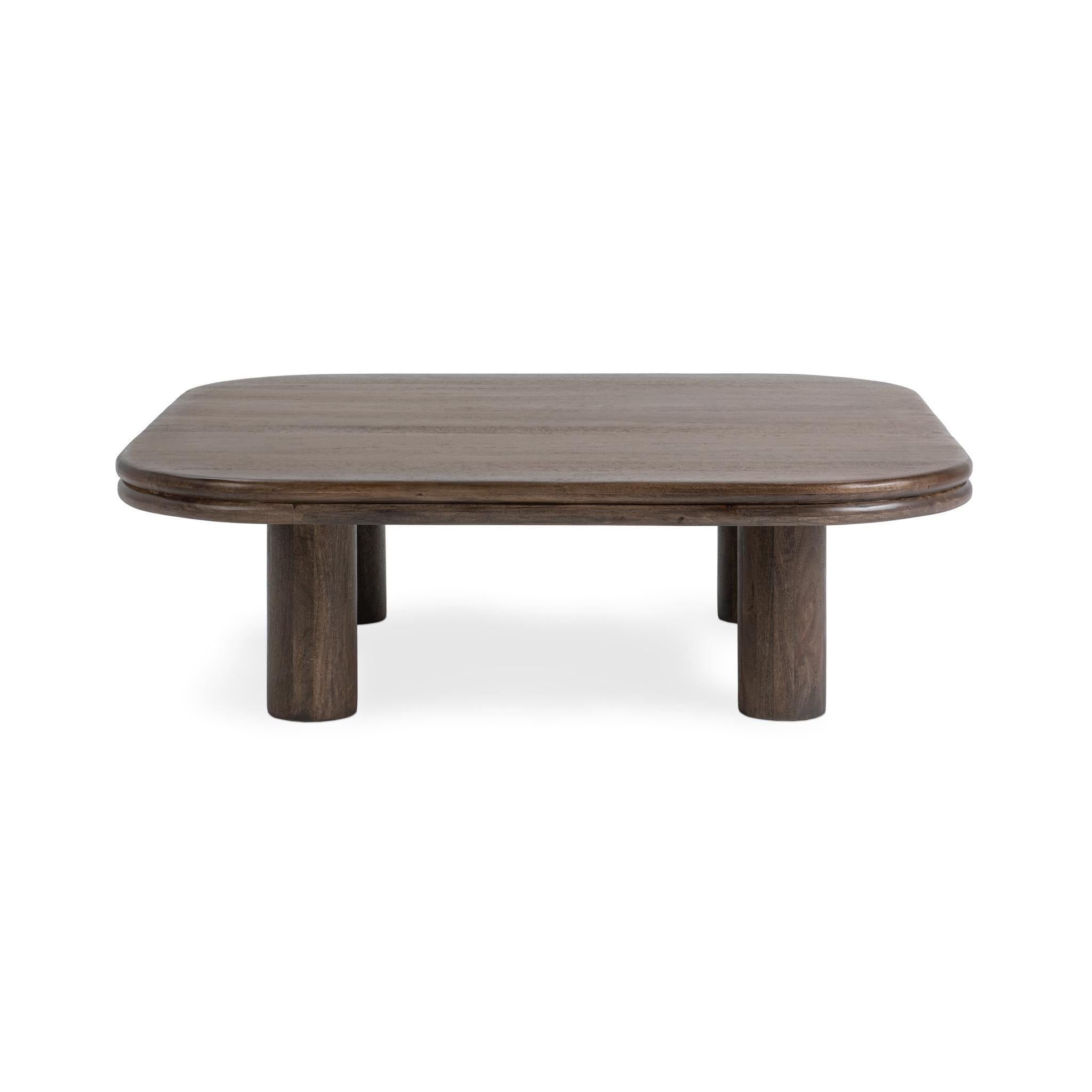 Miranda - Square Coffee Table - Cocoa Brown
