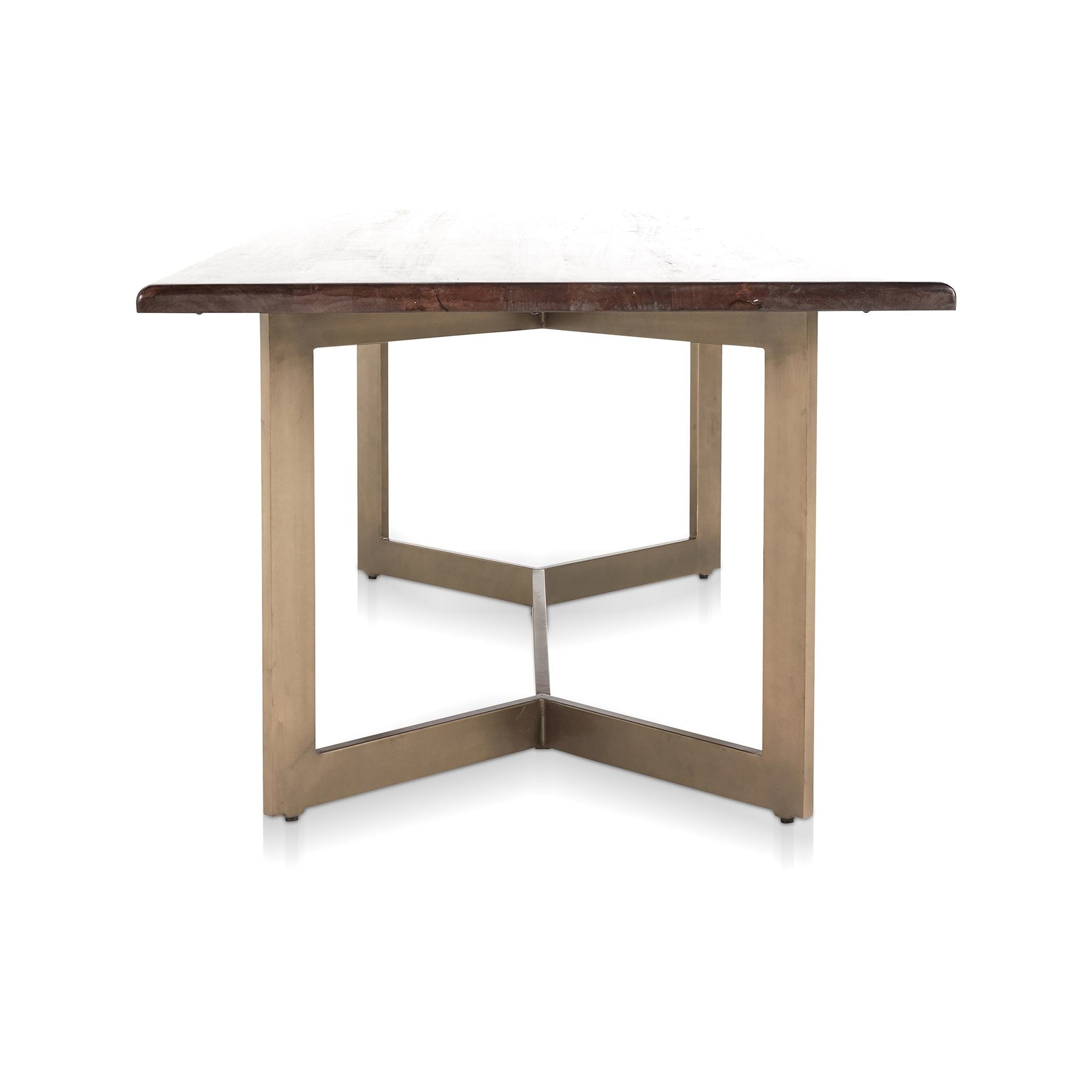 Kade - Dining Table - Dark Brown / Gold
