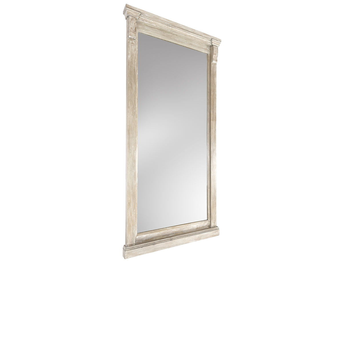 Adelaide - Floor Mirror - Natural White Wash